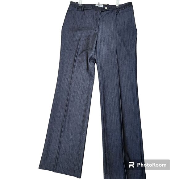 Carmen Marc Valvo Dress Trousers Charcoal Size 10 Office Career - Picture 12 of 12